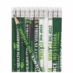 Mental Health Awareness Pencils ~ 24 Pencils ~ Assorted Designs